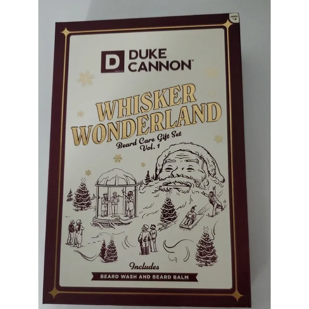 Duke Cannon Whisker Wonderland Beard Care Gift Set Beard Wash and Balm NEW